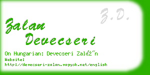 zalan devecseri business card